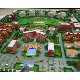 中达创美定制学校建筑沙盘模型四川成都厂家园区规划模型