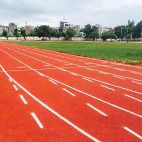 体育场塑胶跑道硅pu 篮球场硅pu 硅pu篮球场价格 胜飞康体