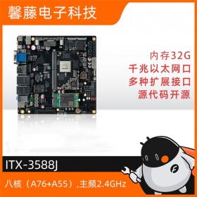 ITX-3588J 安卓核心板 Cortex-A76 6Tops算力RK3588瑞芯微