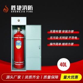 40L单瓶组柜式七氟丙烷灭火装置GQQ40/2.5胜捷消防源头厂家