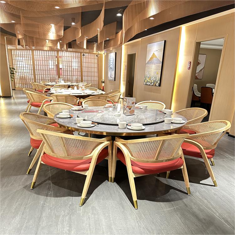 中餐厅家具一桌10椅 餐椅茶楼中餐厅火锅店酒店家具 工厂定制