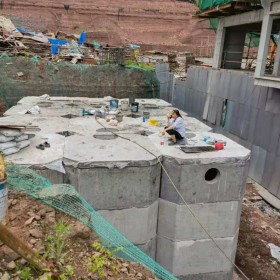 四川装配式混凝土化粪池 整体式水泥化粪池 厂家供应