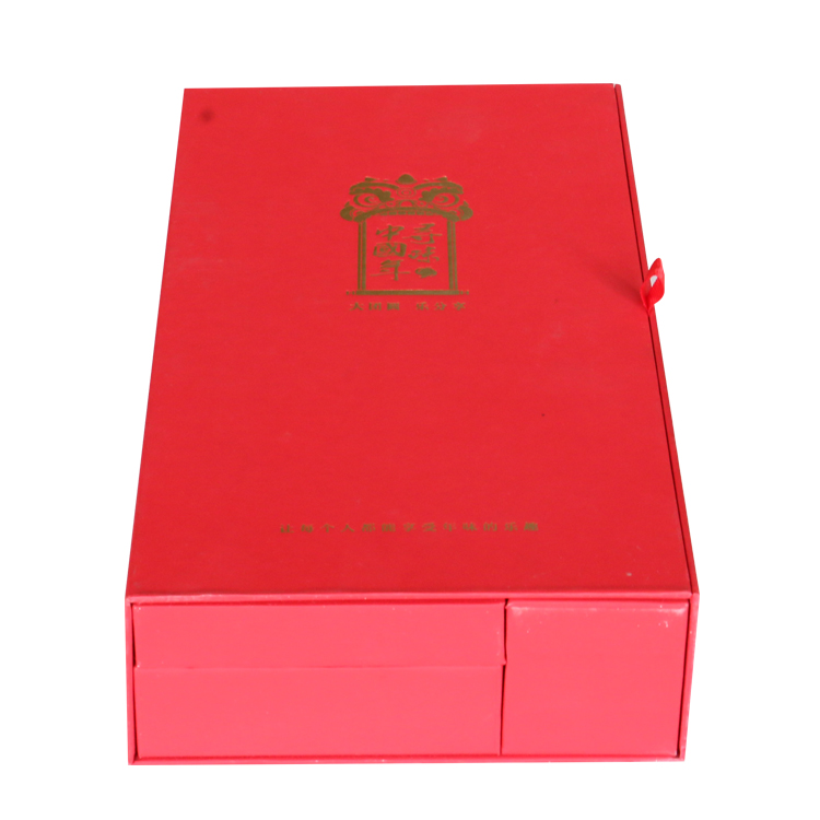 喜庆中国红春节礼包礼盒春联礼盒异形书型精装盒成都厂家直售