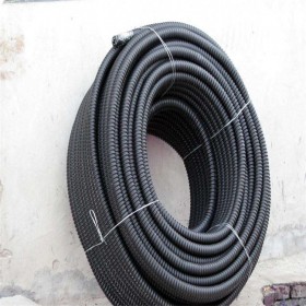 厂家直供碳素波纹管 pvc螺纹管 市政穿线电力电缆管 黑色 耐高温 耐腐蚀