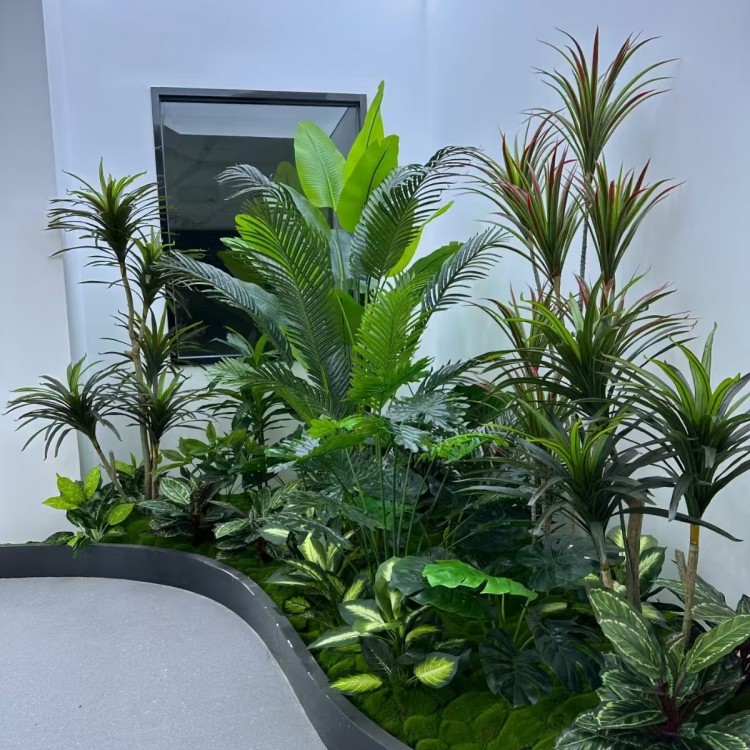 商场室内落地盆景 绿植造景设计 定期养护 款式多选