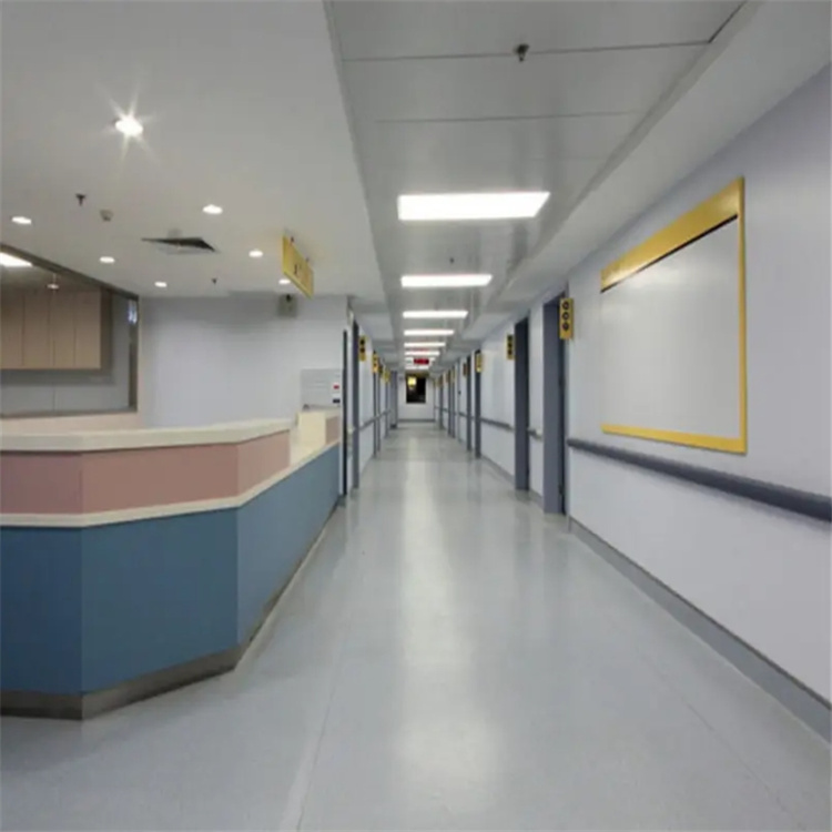 医院PVC地板厂家 耐酸碱医用塑胶地板 病房手术室地胶