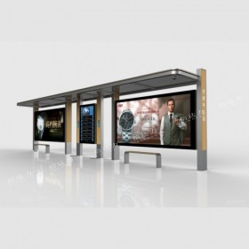 城市公交站台候车亭 不锈钢材质 款式新颖价格实惠