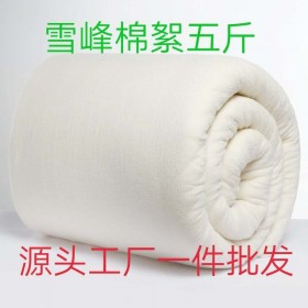 厂家直销新疆特级长绒棉被棉絮 棉胎棉芯 婴幼儿棉被棉盖被盖 包边加密5斤