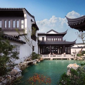 四川防腐木古建木屋 瑞森定制防腐木木屋工程 防腐木别墅建设
