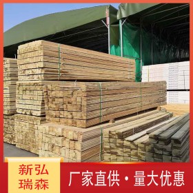四川防腐木栈道 批发户外深度防腐木 现货樟子松防腐木-新弘瑞森