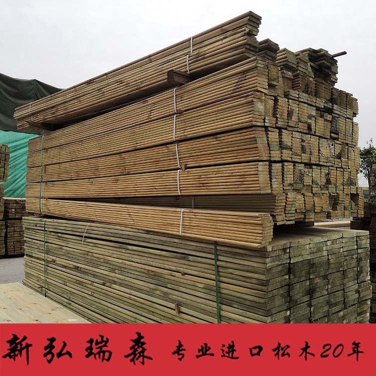 安顺防腐木 批发户外防腐木 栈道防腐木地板别墅材料-新弘瑞森