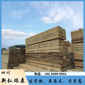 现货 樟子松防腐木 成都厂家批发 精品防腐木 龙骨条防腐木圆柱
