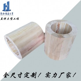 定制樟子松胶合木 胶合集成梁柱 批发弧线胶合木材料 新弘瑞森