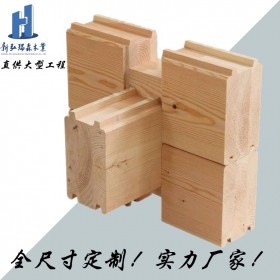 大型胶合木圆柱 新弘瑞森直供大型工程 可配套钢结构件