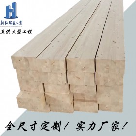 胶合木定制厂家 新弘瑞森直供大型工程 可加工胶合木圆柱