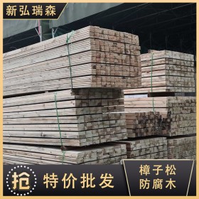 贵州防腐木厂家 定制栈道防腐木板材 现货防腐木圆柱