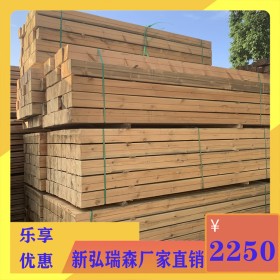重庆加工户外防腐木板材 定制防腐木凉亭木屋 新弘瑞森厂家直供大型工程