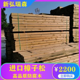 西藏防腐木生产厂家 新弘瑞森 批发樟子松防腐木 定制防腐木凉亭木屋