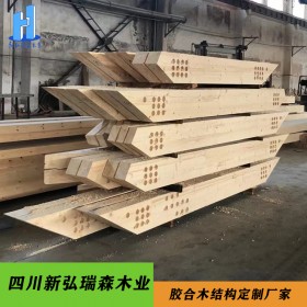 胶合木结构厂家 新弘瑞森 生产胶合木木屋 跨度大 强于高