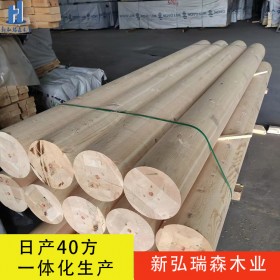新弘瑞森 胶合木厂家 定制胶合木圆柱 生产速度快