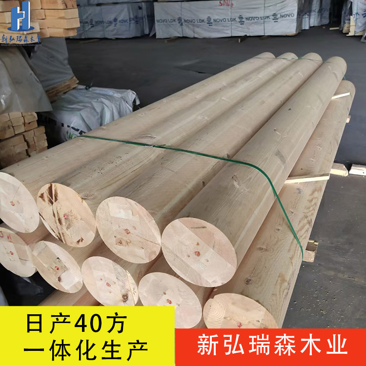 胶合木圆柱 建筑胶合木 专业木材批发定制厂家