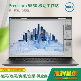 戴尔（DELL）Precision5560 15.6英寸轻薄图形移动工作站设计师笔记本升级版十一代 至强W-11955M｜RTXA2000 4G独显 16G内存/1TSSD固态