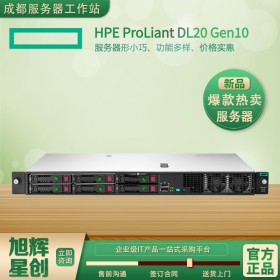 小巧、功能多样、价格实惠 西昌市惠普服务器专卖店现货供应HPE DL20 Gen10机架式数据库服务器