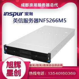 成都浪潮 INSPUR 机架式服务器 NF5266M5 INTEL XEON 4210 128GB 8TB*24SAS+960GB*4SSD 3108_12GB 2GB*1 1300W*2