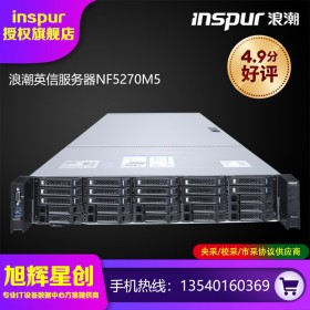 浪潮（INSPUR）英信NF5270M5 双路机架式2U服务器主机数据库虚拟化GPU算力服务器