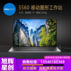 戴尔（DELL）Precision 5560 移动工作站笔记本手提电脑设计本 i9-11950H/RTX A2000显卡 4G 32G/1TB固态/W10专业版系统