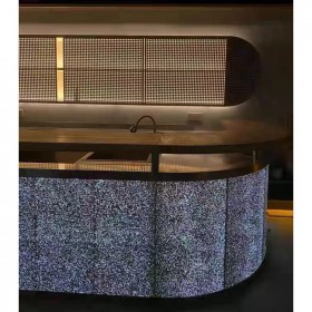 云南透光混凝土厂家 储光板透光艺术水泥板星空板可异形可定制