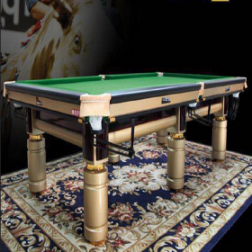 中式德克萨斯台球桌GF-7台球桌 金银两色可选