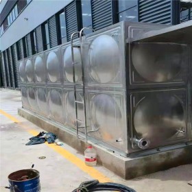 不锈钢水箱 可按需定制 外型整洁 美观高雅 耐腐蚀性能优越 卧式不锈钢水箱供应