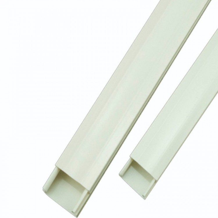 PVC阻燃线槽 PVC线槽板厂家供应方形阻燃线槽板加厚方形PVC塑料线槽规格多样可定制