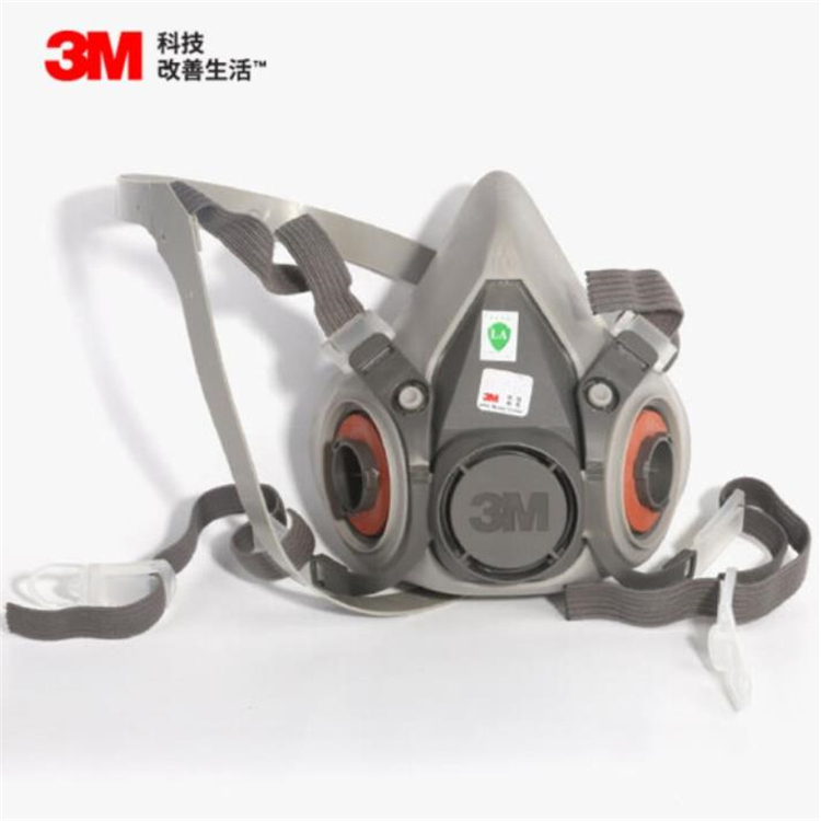 3M 6200半面型防护面罩面具主体单面罩防尘及颗粒物呼吸半面罩 一箱24个