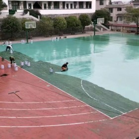 南江硅pu球场施工队伍 塑胶球场施工 篮球场 排球场 羽毛球场 体育馆