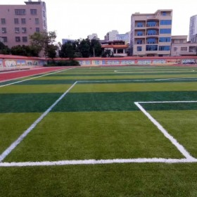 成都足球场人造草坪 足球场运动场材料施工
