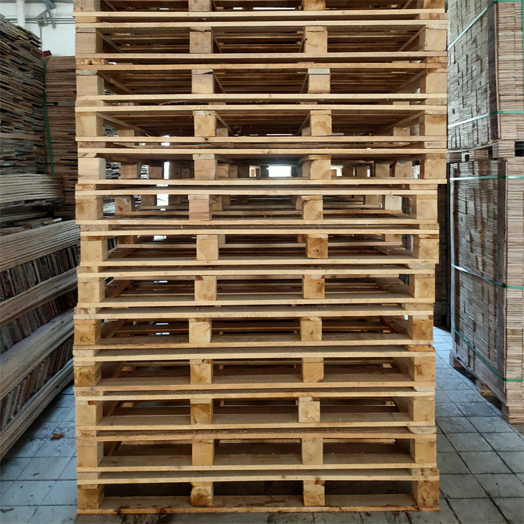 生产加工木托盘 免熏蒸工业实木木栈板 叉车木托板定制