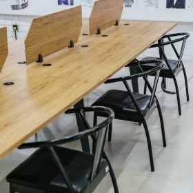 板式会议桌 会议室桌椅组合 长条会议桌 商务洽谈桌椅 办公家具生产厂家