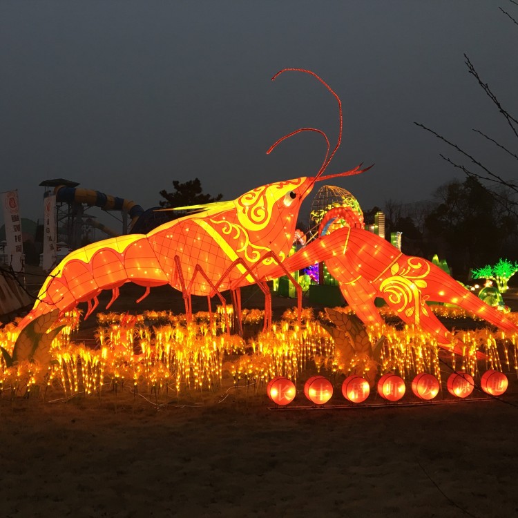 源泉大型彩灯制作 新春创意大型花灯定制 通道灯笼设计