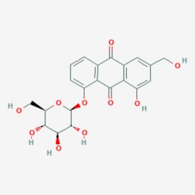 芦荟大黄素-8-O-葡萄糖苷 Aloe-emodin-8-O-beta-D-glucopyranoside 33037-46-6