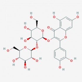 白麻苷  槲皮素-3-O-槐二糖苷 Quercetin 3-O-sophoroside 18609-17-1