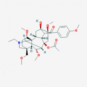 草乌甲素 Bulleyaconitine A 107668-79-1（79592-91-9 药典结构） C35H49NO9（10）