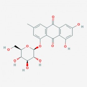 大黄素-1-O-葡萄糖苷 Emodin-1-O-glucoside 38840-23-2 C21H20O10