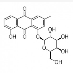 大黄酚-1-O-β-D-葡萄糖苷 Chrysophanol-1-O-β-D-glucoside 4839-60-5 C21H20O9