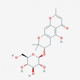 亥茅酚苷 Sec-O-Glucosylhamaudol 80681-44-3 C21H26O10