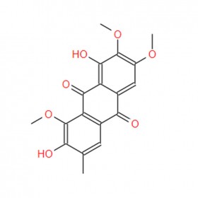 决明素 1,7-Dihydroxy-2,3,8-trimethoxy-6-methylanthracene-9,10-dione；Obtusin 70588-05-5 C18H16O7