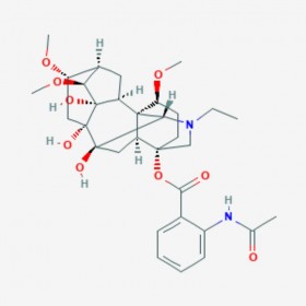 冉乌头碱  Ranaconitine 1360-76-5 C32H44N2O9