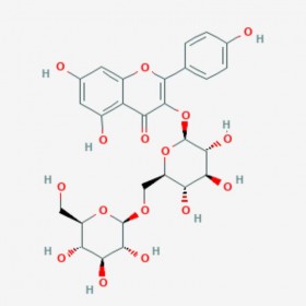 山柰酚-3-O-龙胆二糖苷 Kaempferol 3-gentiobioside 22149-35-5 C27H30O16