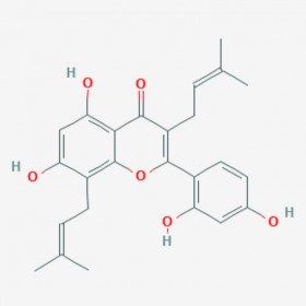 桑黄酮  Mulberrin  62949-79-5 C25H26O6